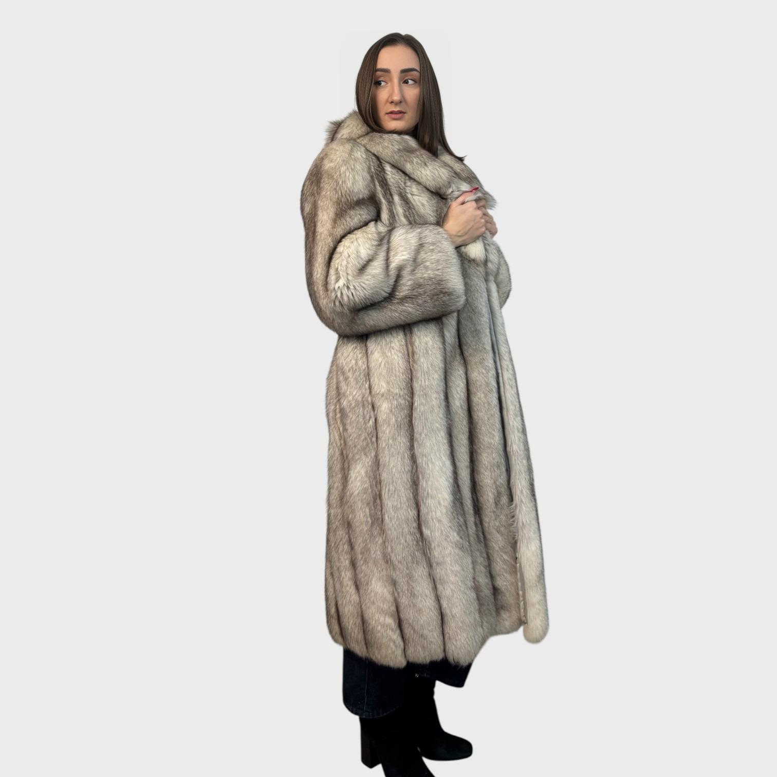 Natural Blue Fox coat