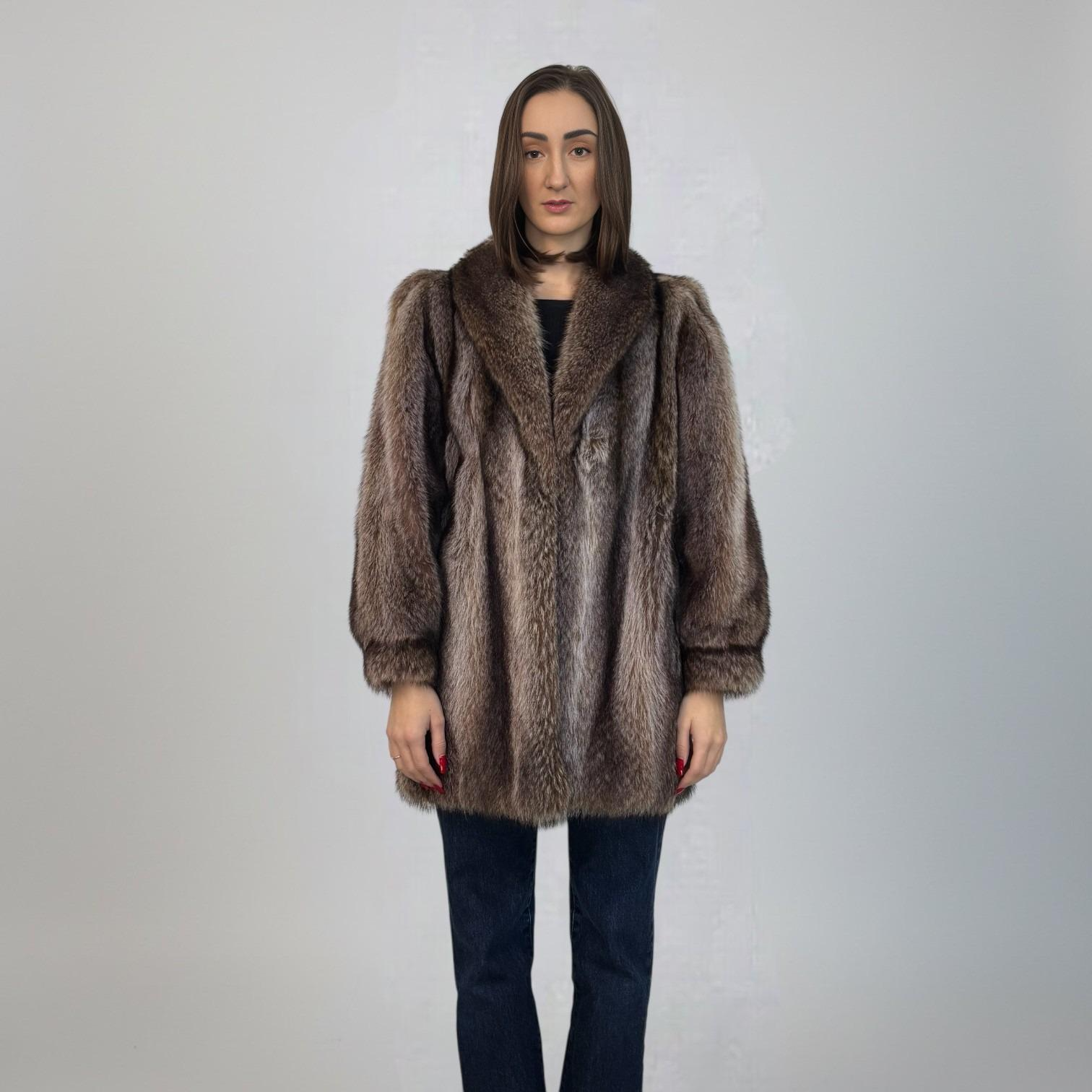 Natural Raccoon Jacket