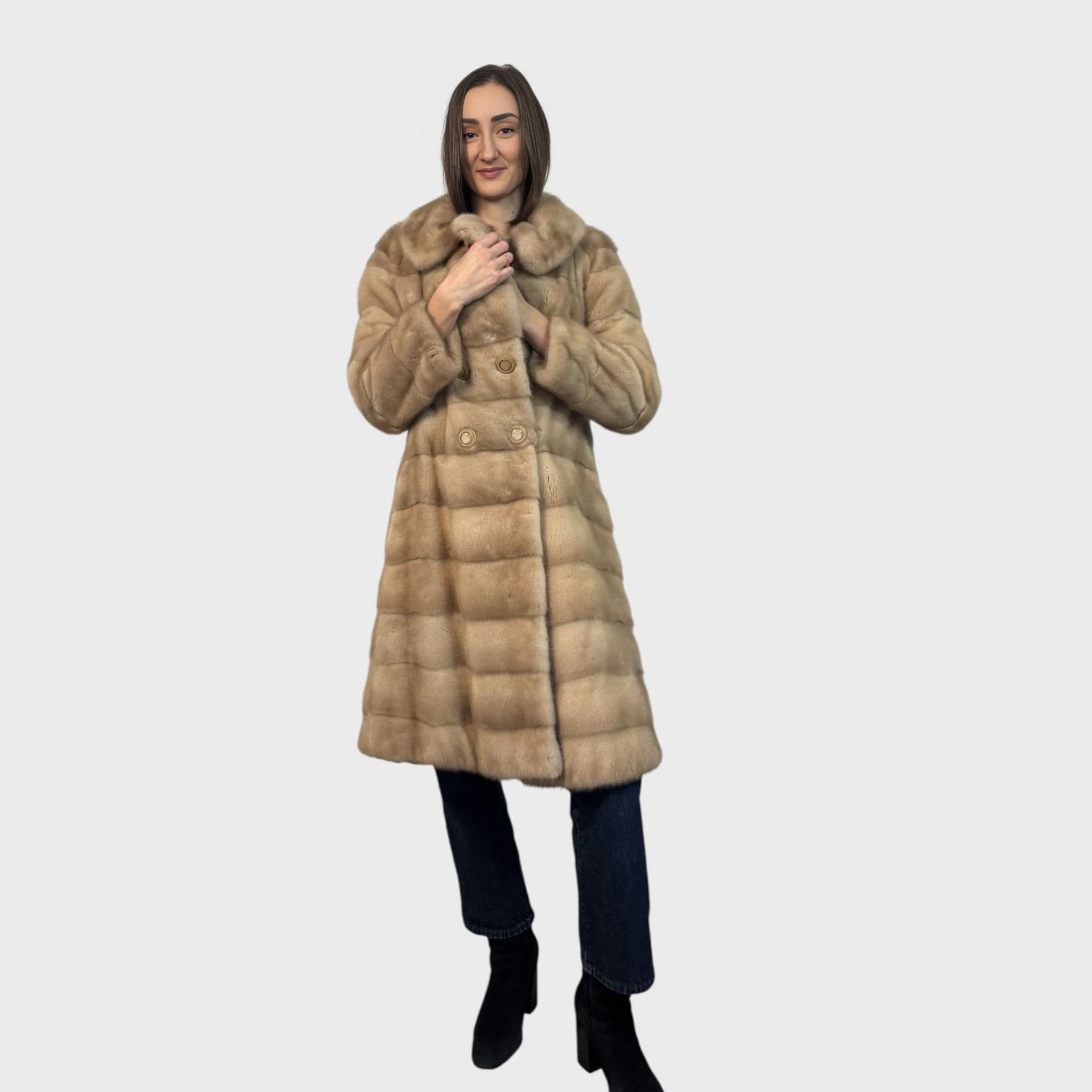 Palomino Horizontal Female Mink 7/8 Coat