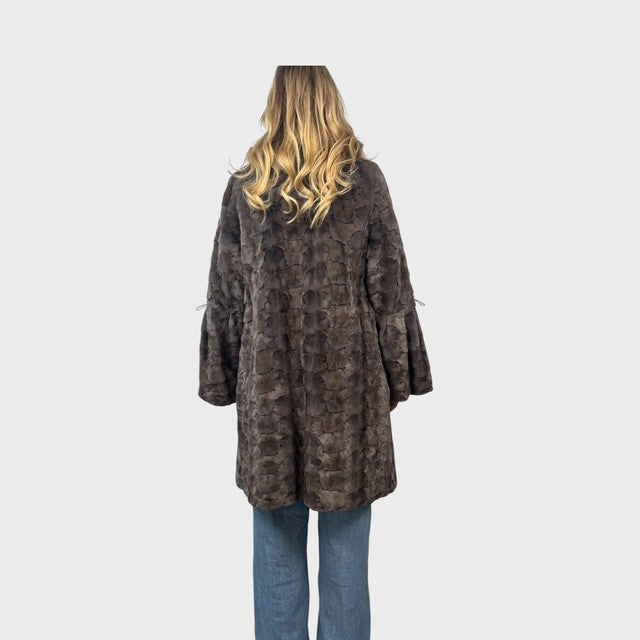 Sculptured Mink 7/8 Coat