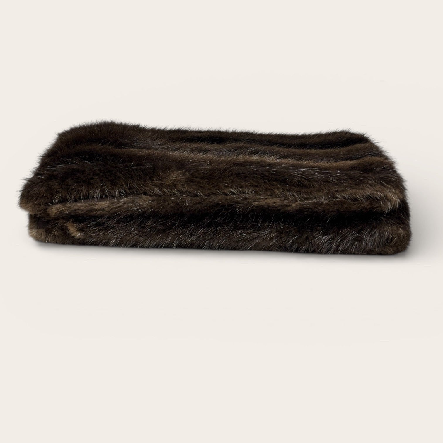 Upcycled long Hair Beaver Throw