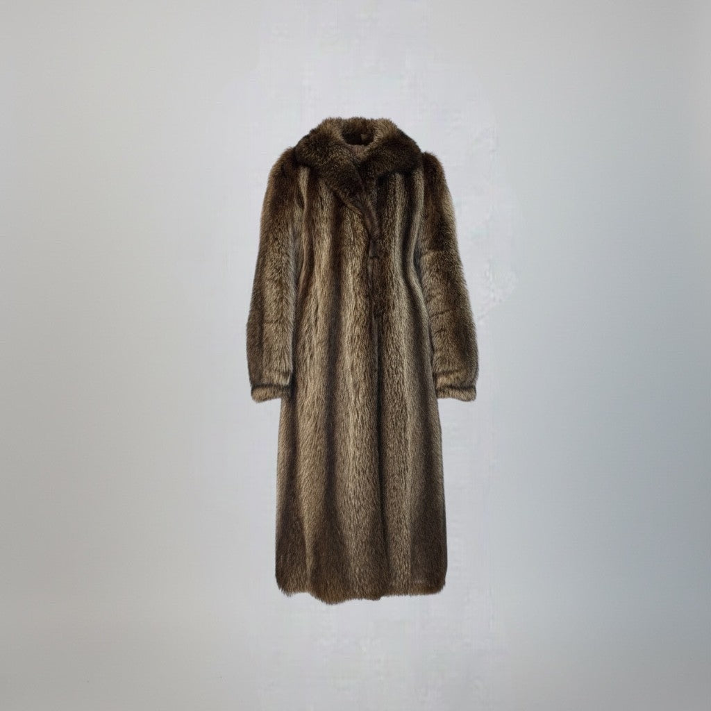 Natural Raccoon Coat Band Cuffs