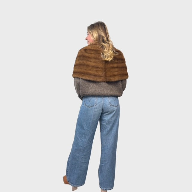 Vintage Pastel Mink Stole