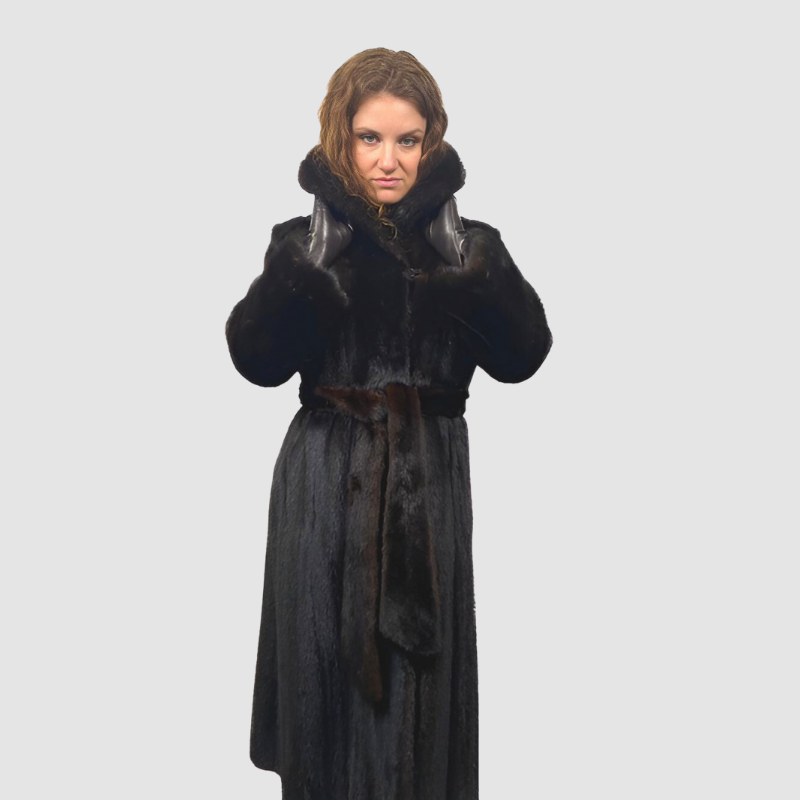 DARK RANCH MINK COAT