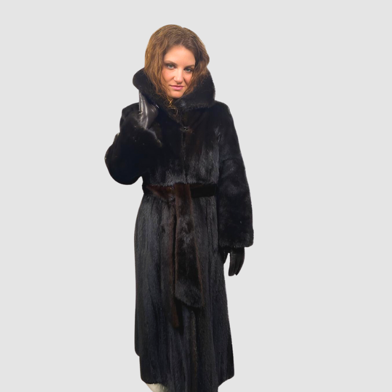 DARK RANCH MINK COAT