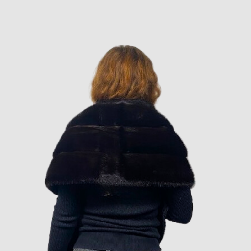 DARK RANCH MINK SHAWL