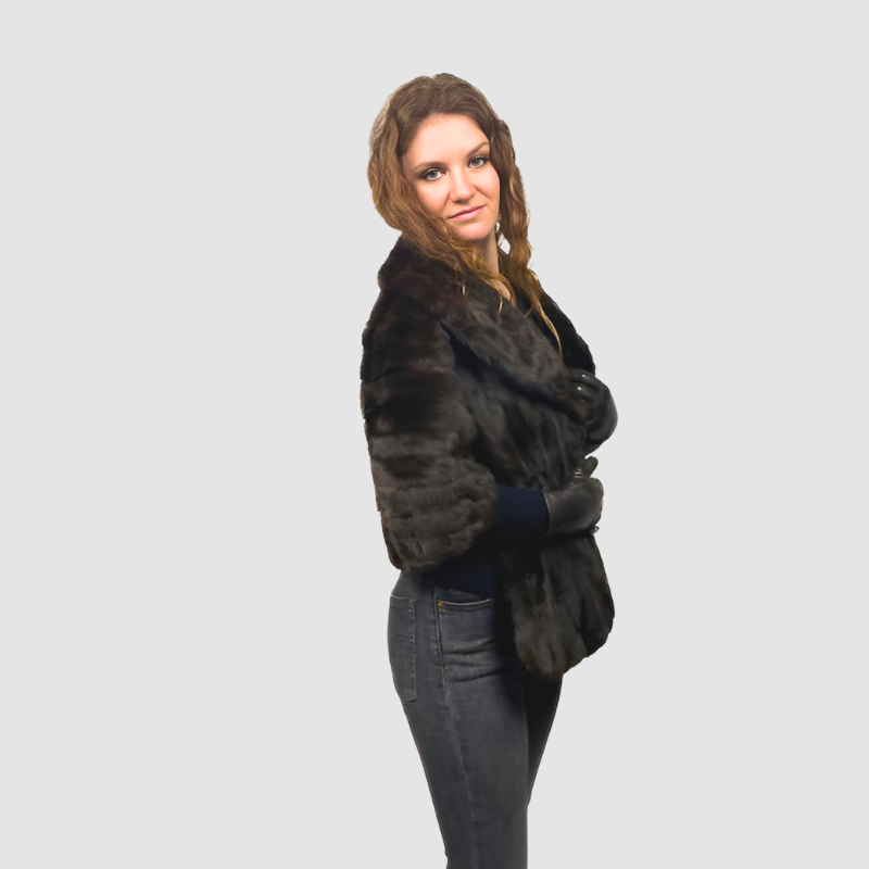 DARK RANCH MINK SHAWL