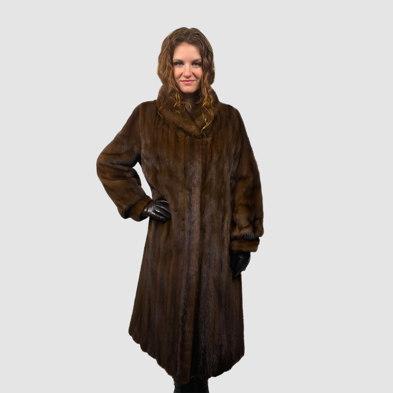 PETITE DEMI BUFF FEMALE MINK COAT