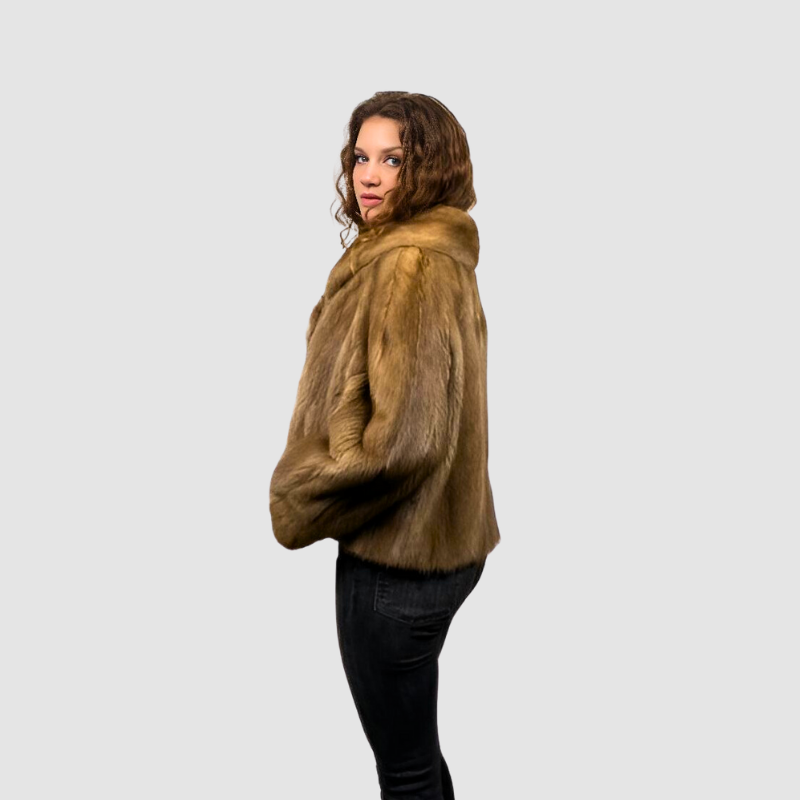 VINTAGE PASTEL MINK SHORT JACKET