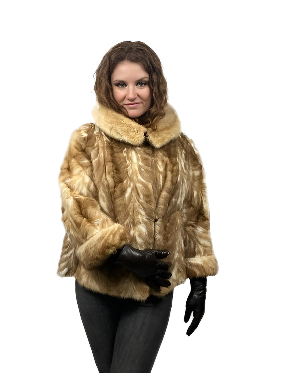 WOMEN'S PASTEL MINK PAW JACKET