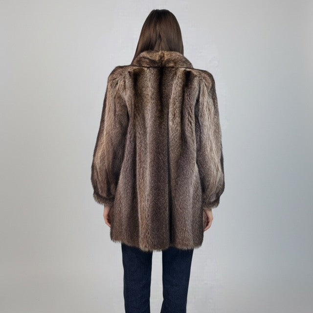 Natural Raccoon Jacket
