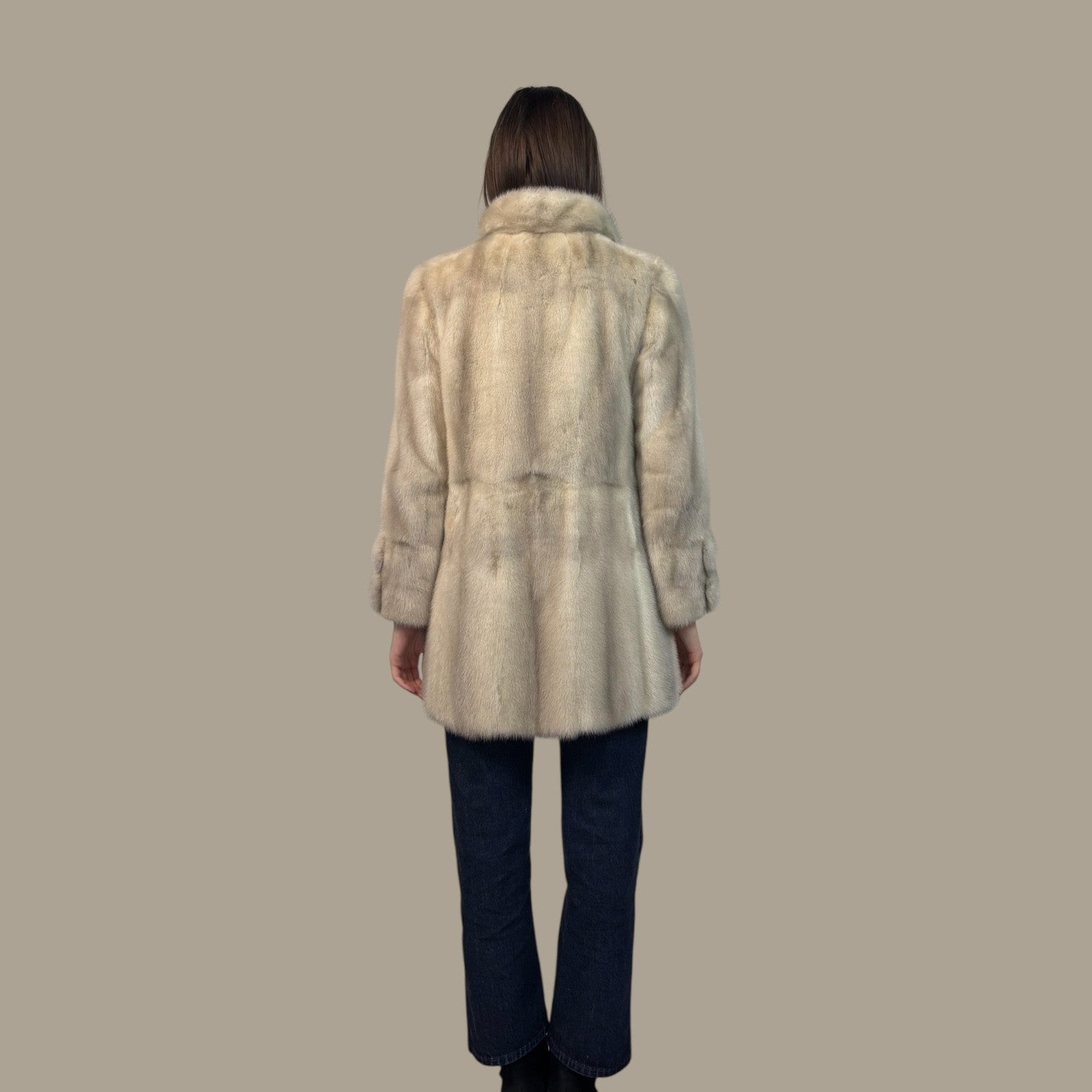 Light Sapphire Skin on Skin mink Jacket