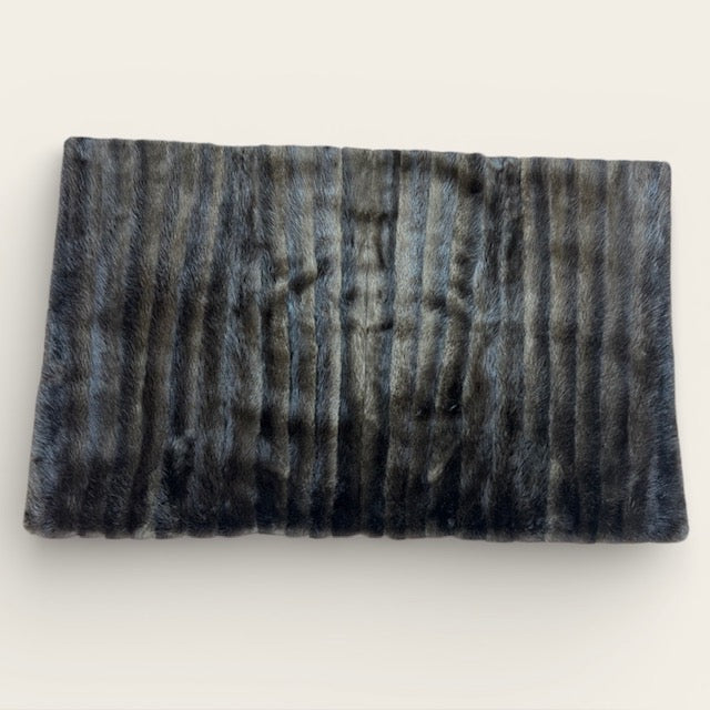 Upcycled long Hair Beaver Throw