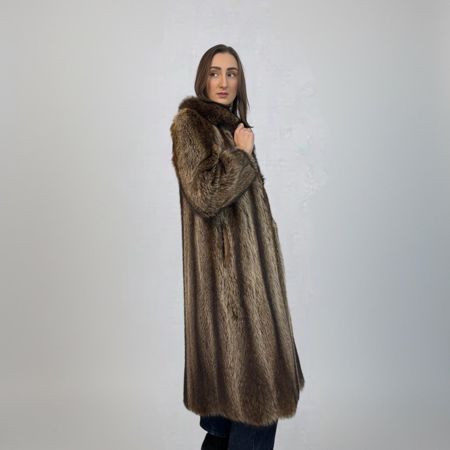 Natural Raccoon Coat Band Cuffs
