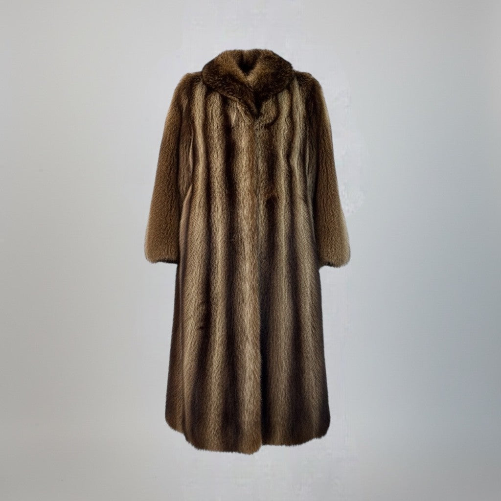 Natural Raccoon Coat