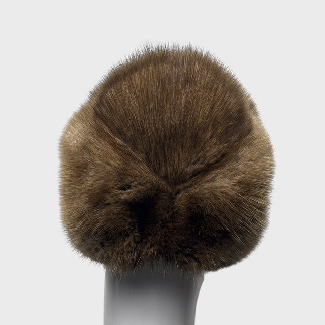 Vintage Natural Muskrat Hat