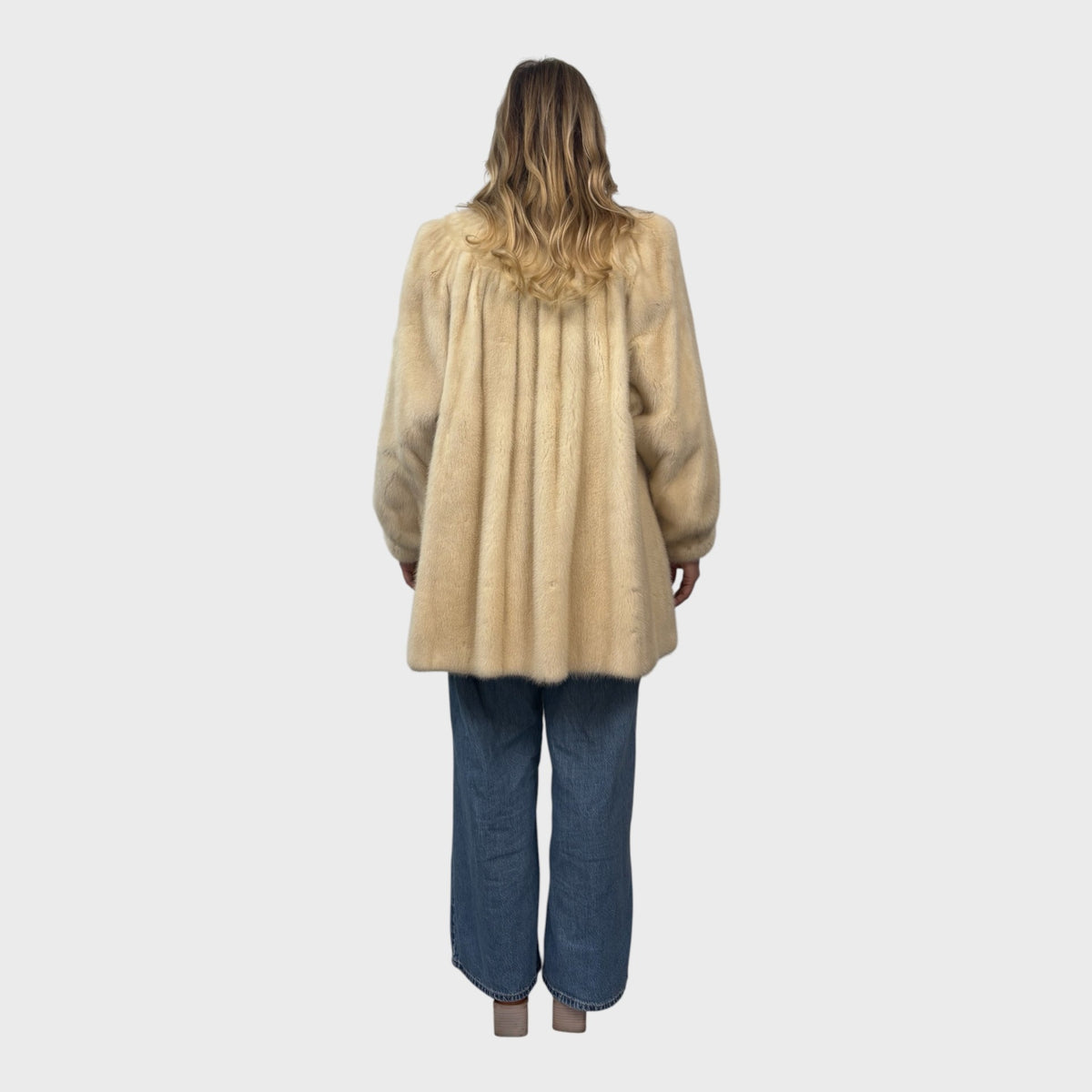 3/4-Length Pearl Mink Jacket