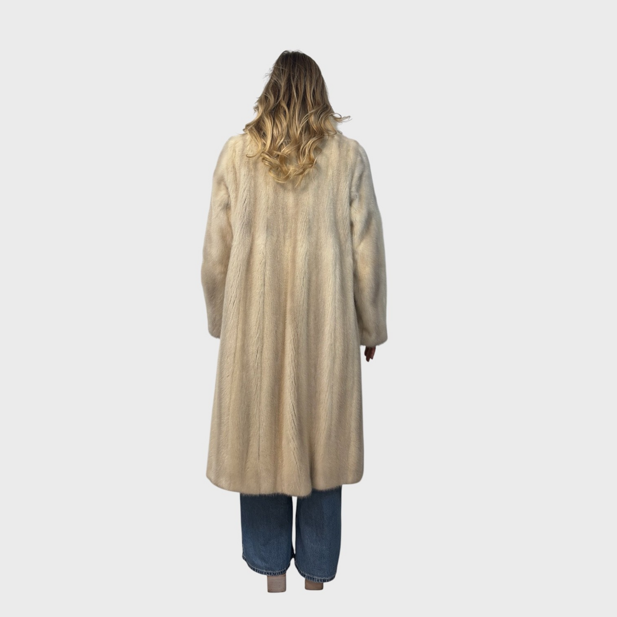 Blue Shadow Male Mink Coat - Shadow Fox Tuxedo Fronts