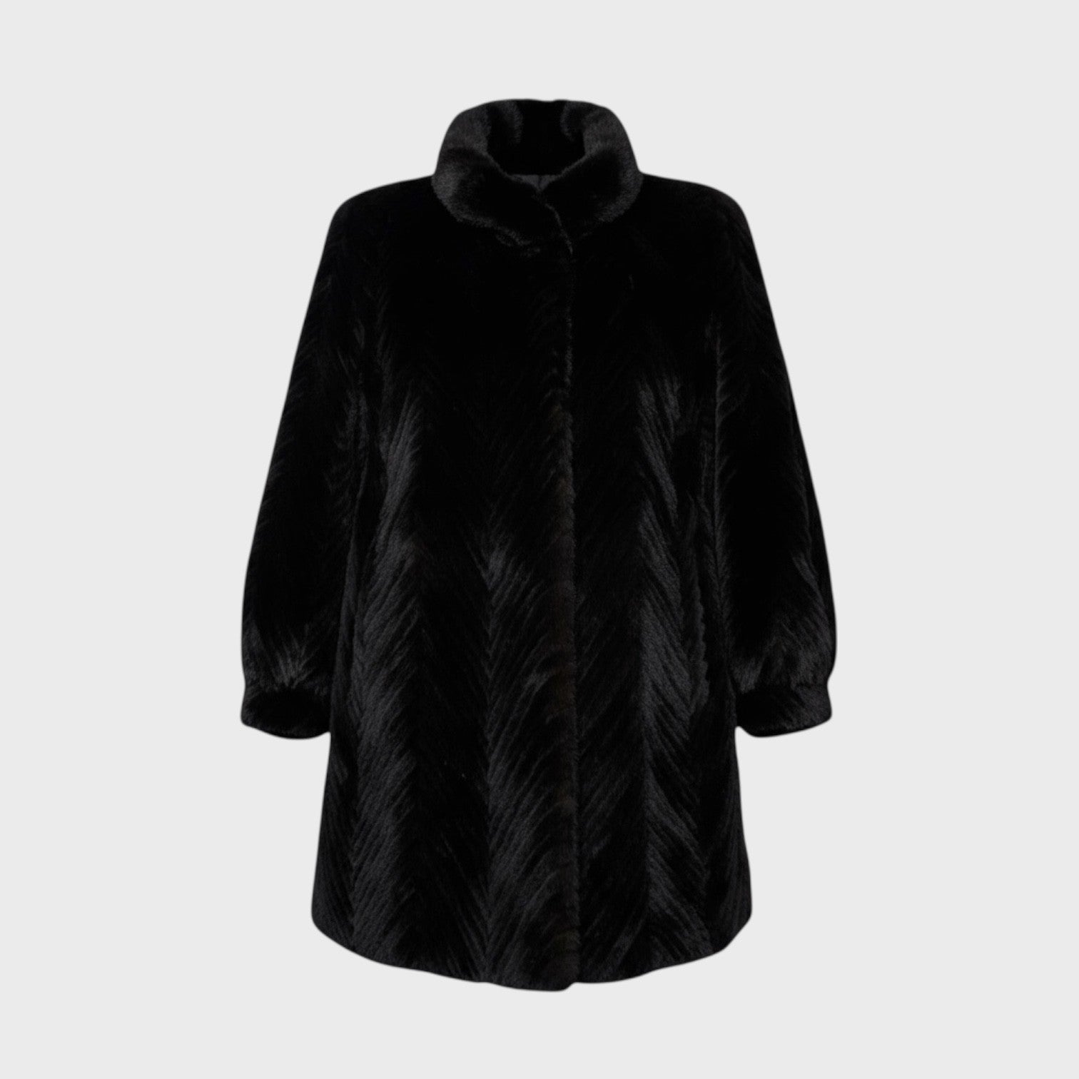 Black Mink Tail 7/8 Coat