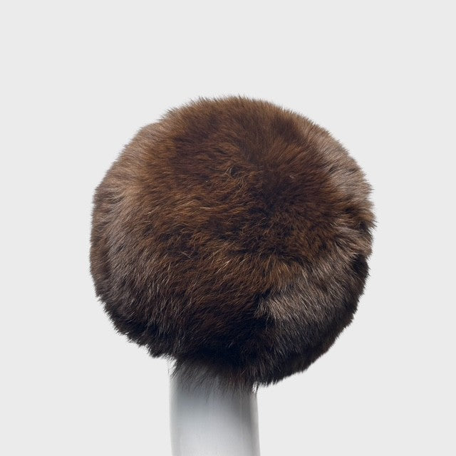 Vintage Brown Dyed Fox Hat
