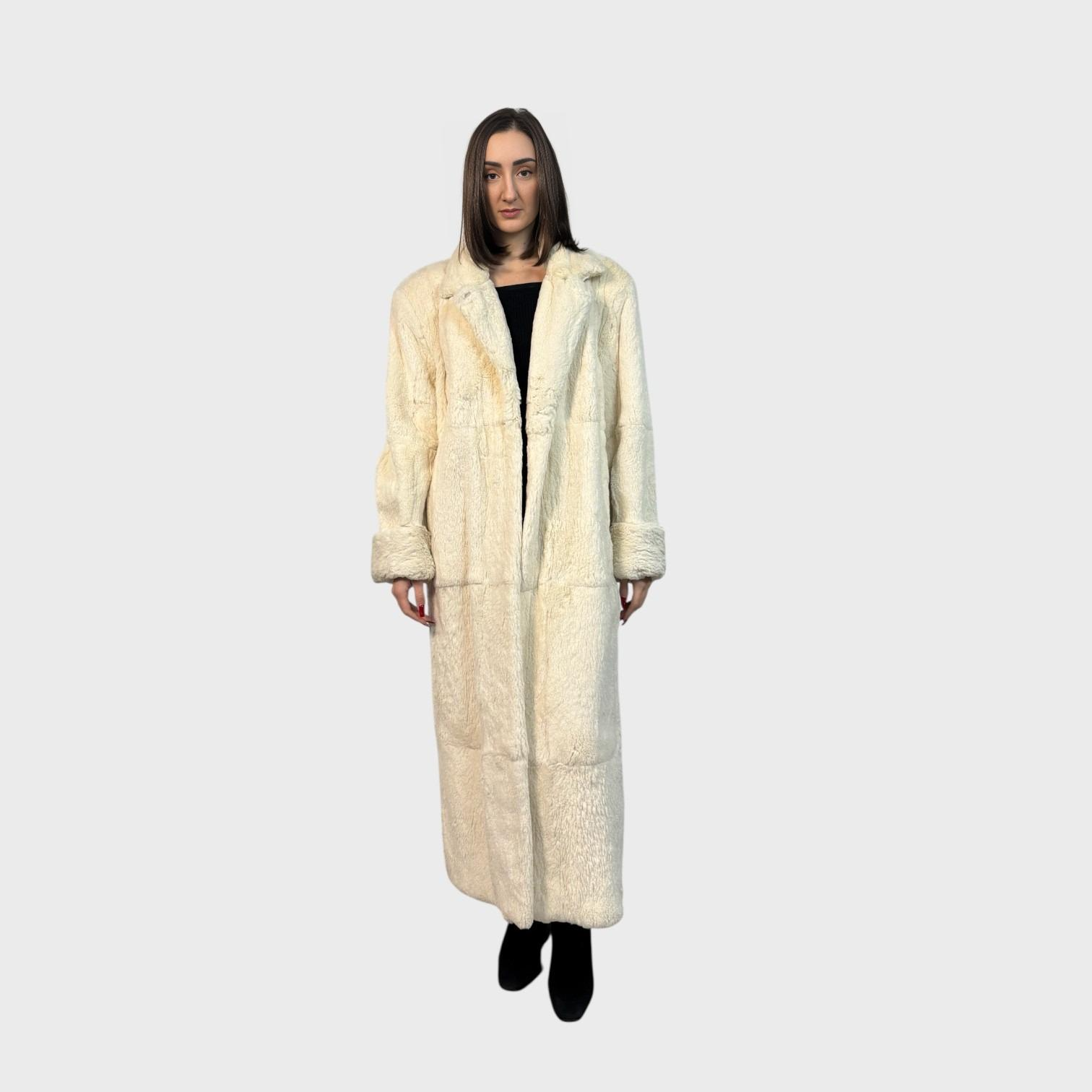 White Rex Rabbit  Long coat