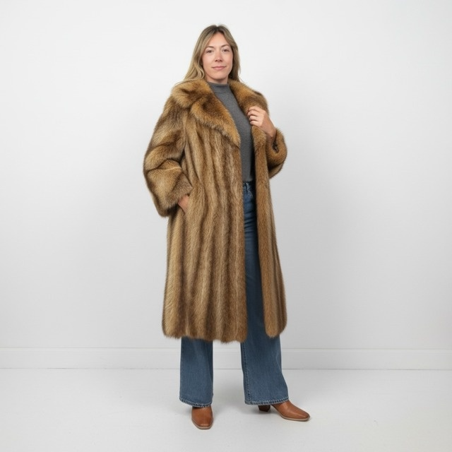 Crystal Raccoon Coat