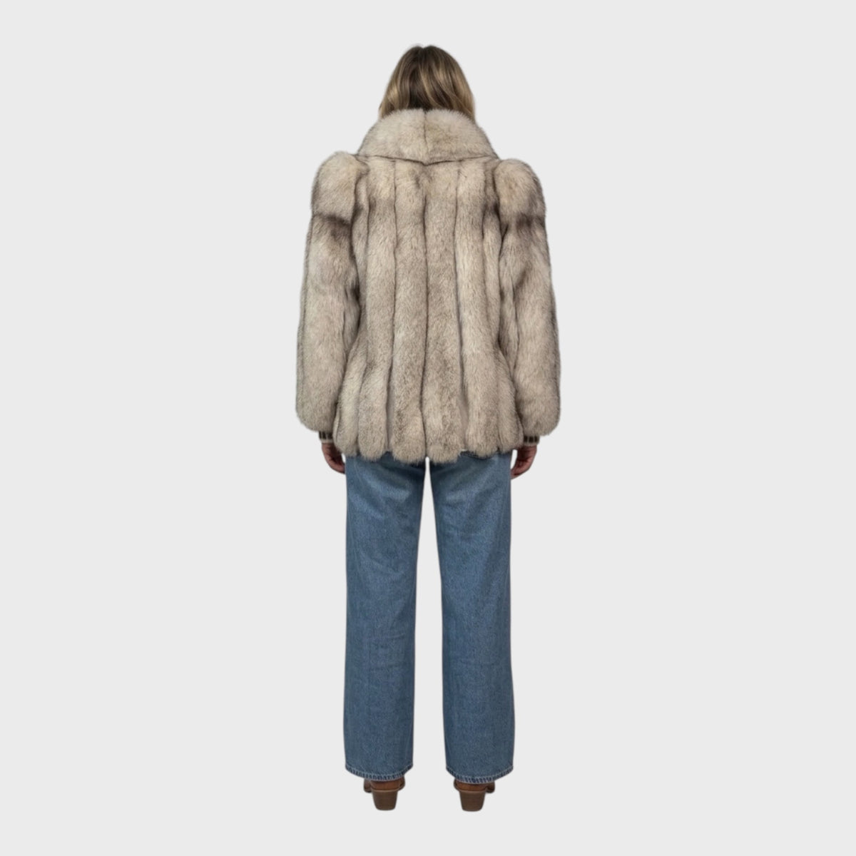 Vintage Blue Fox Jacket