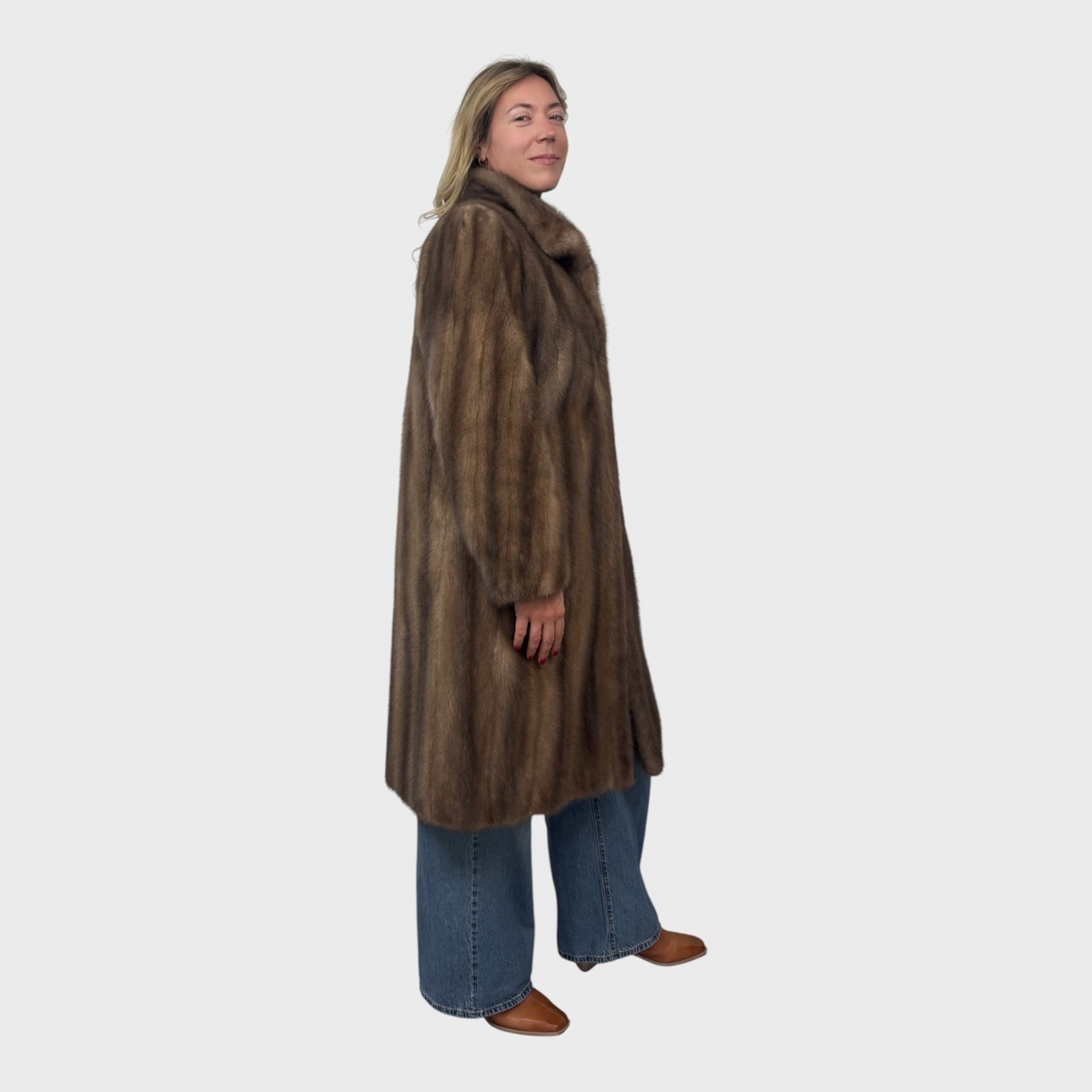 Upcycled Palomino Mink Coat