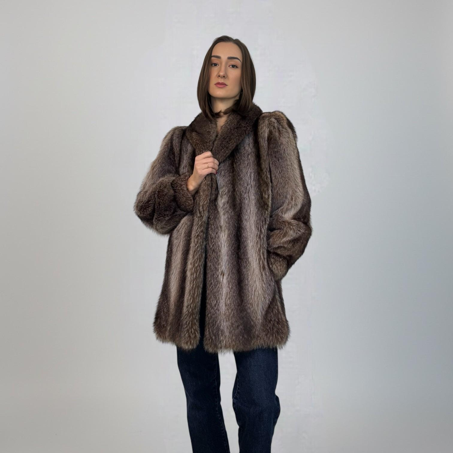 Natural Raccoon Jacket