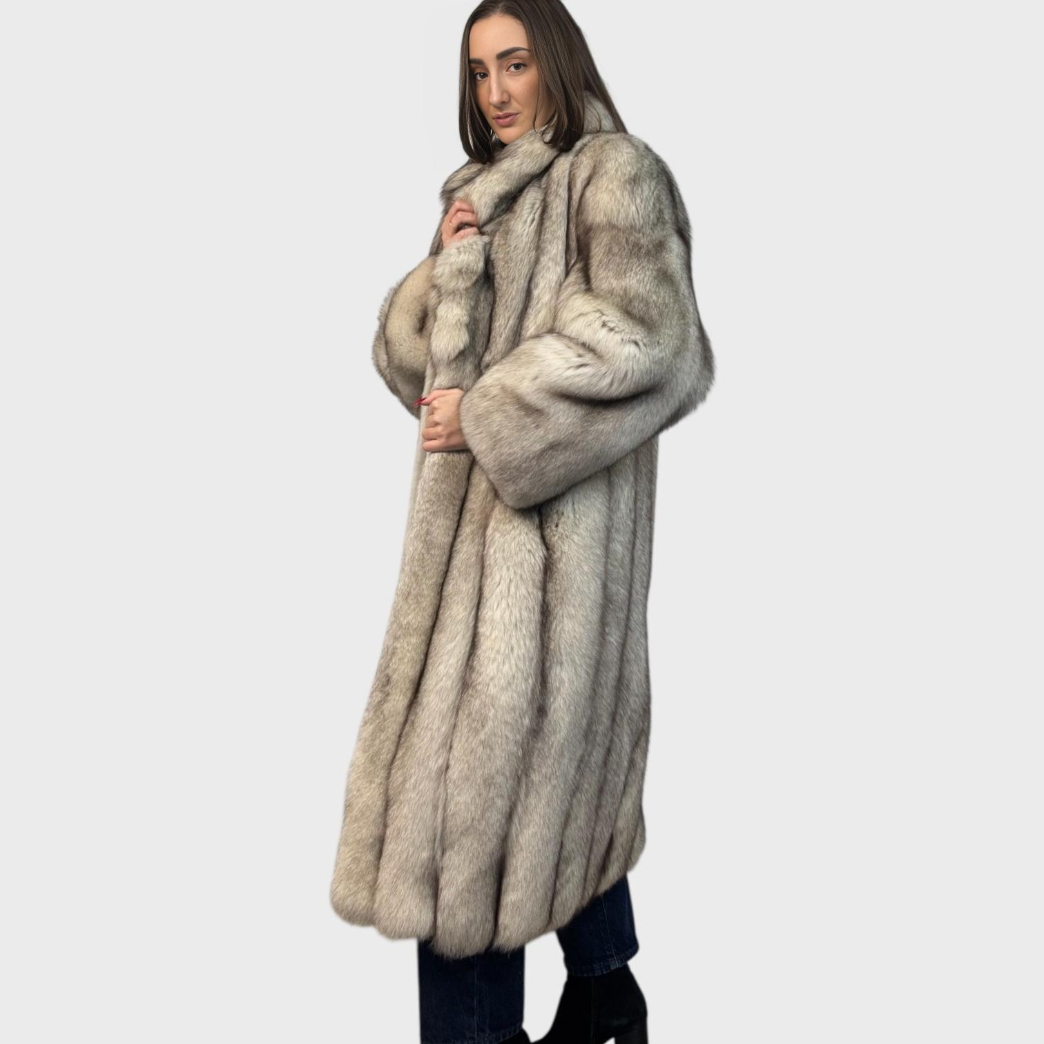 Natural Blue Fox coat