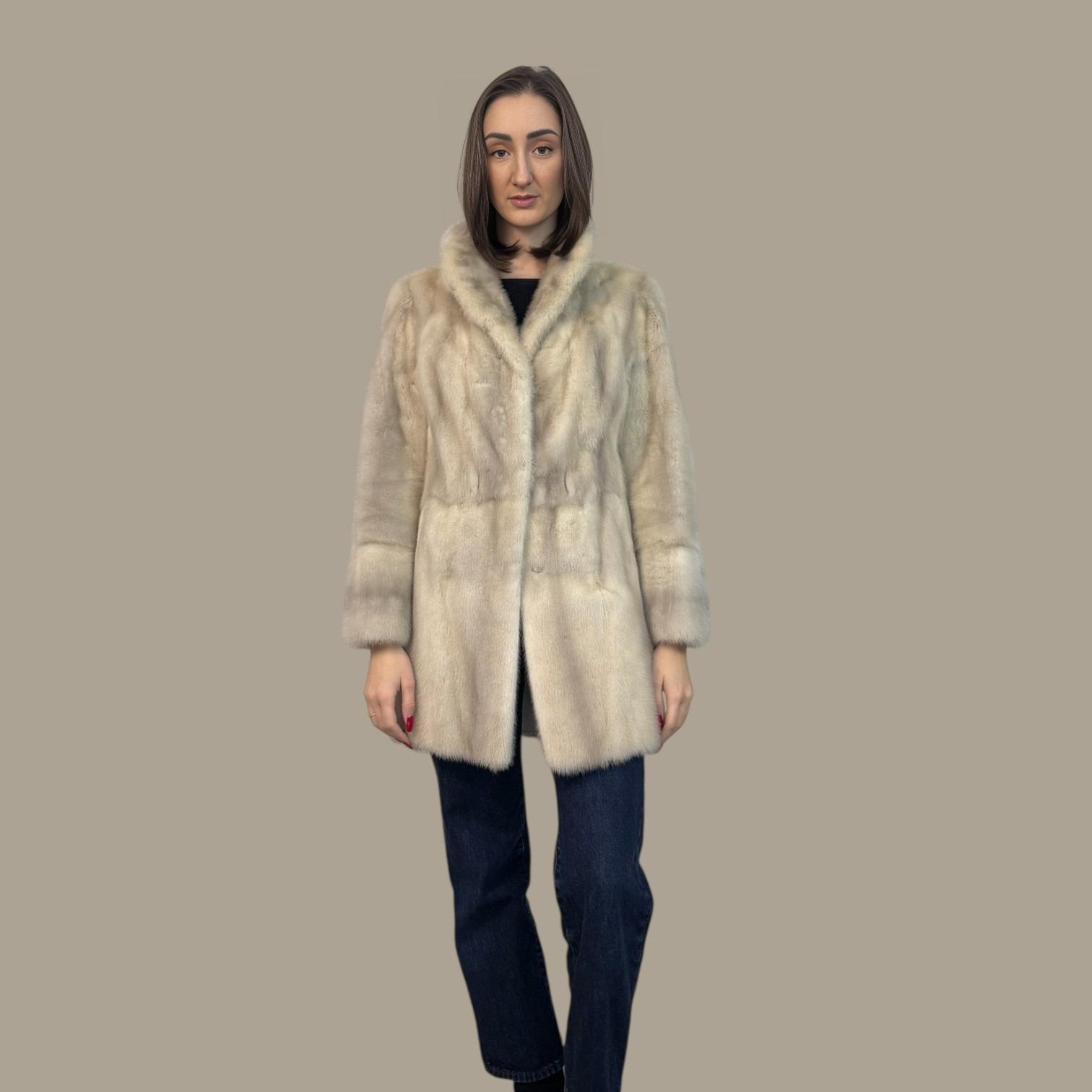Light Sapphire Skin on Skin mink Jacket