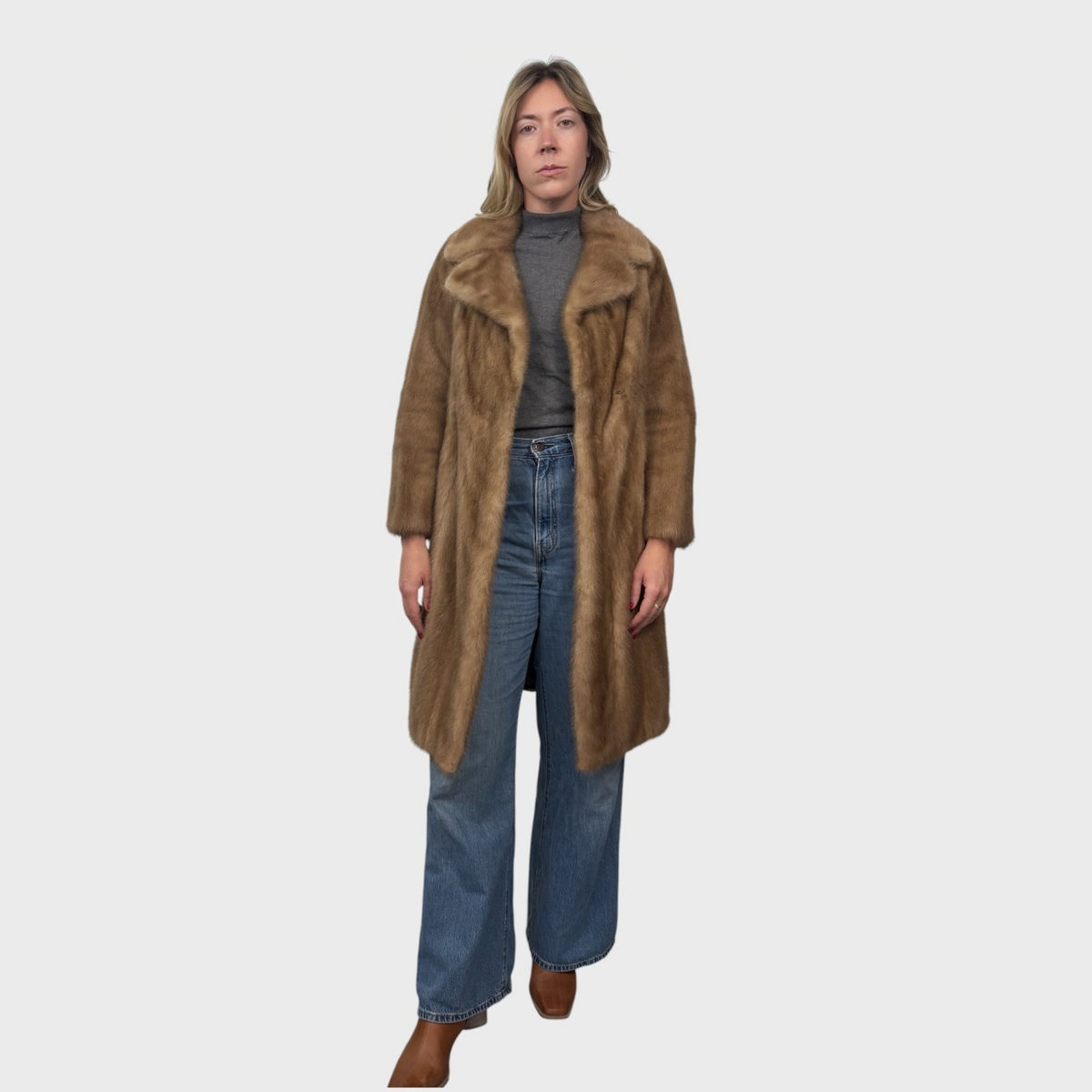 Vintage Pastel Petite Mink Coat