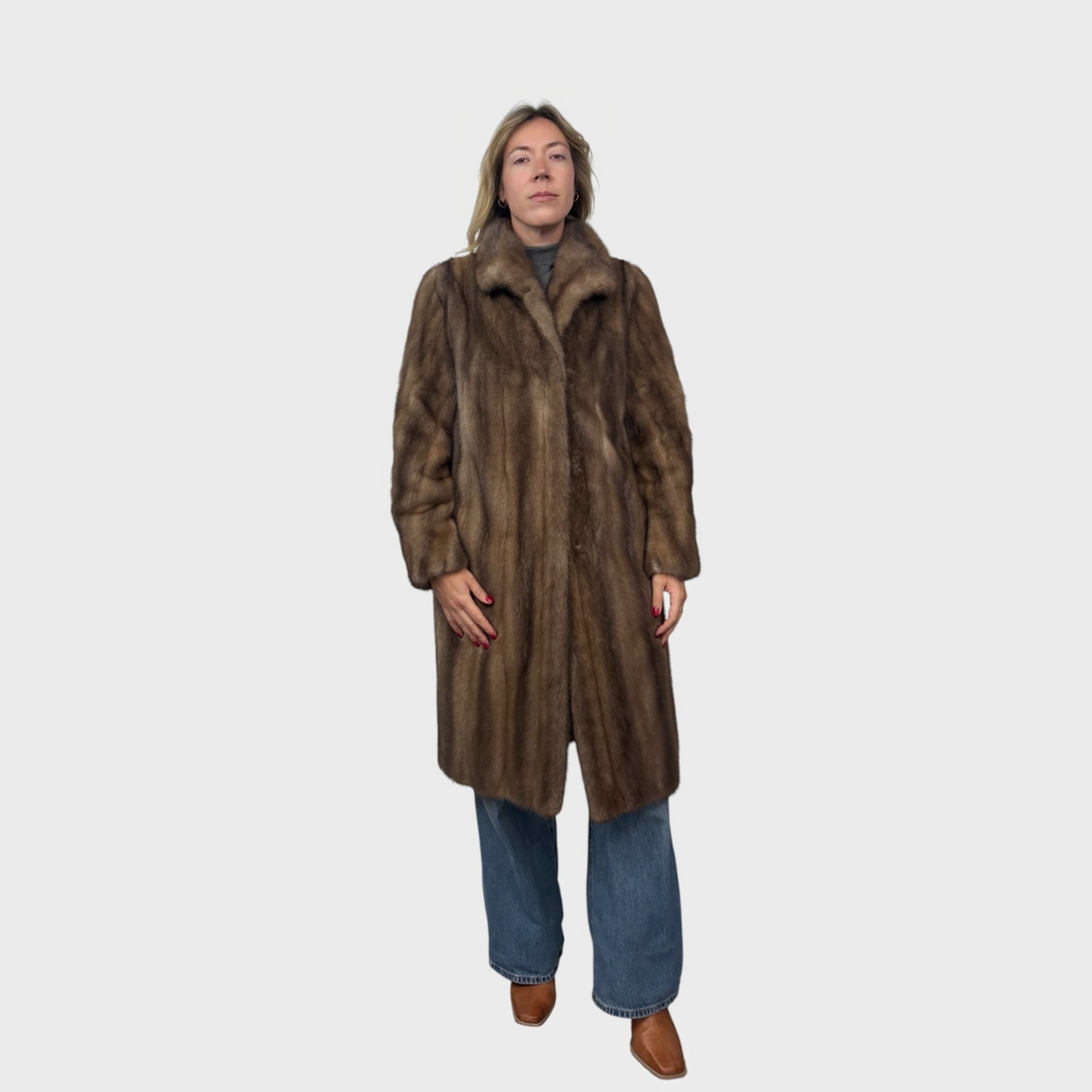 Upcycled Palomino Mink Coat