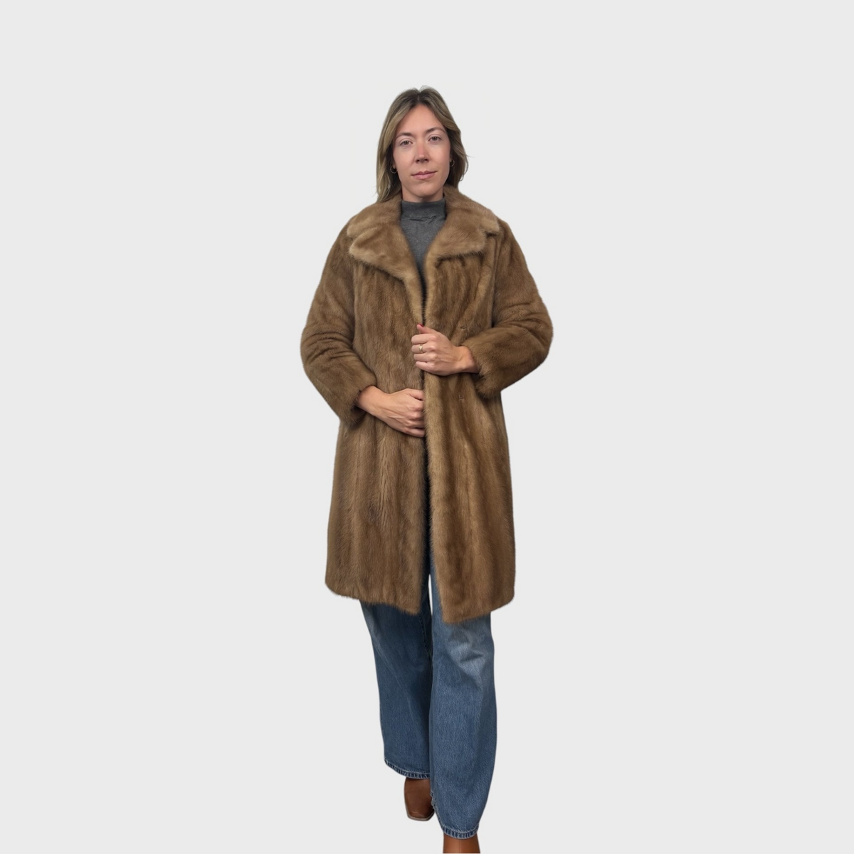 Vintage Pastel Petite Mink Coat