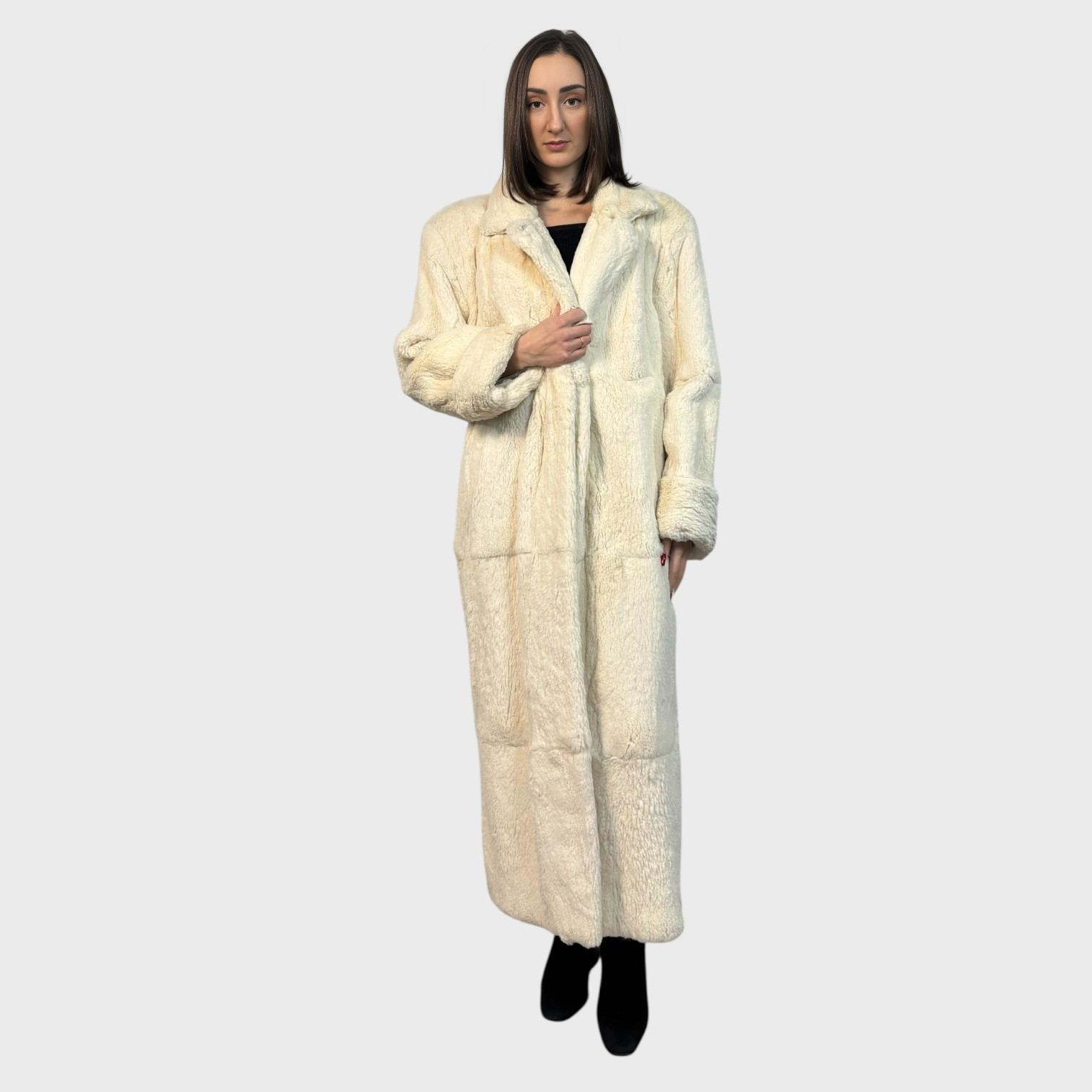 White Rex Rabbit  Long coat