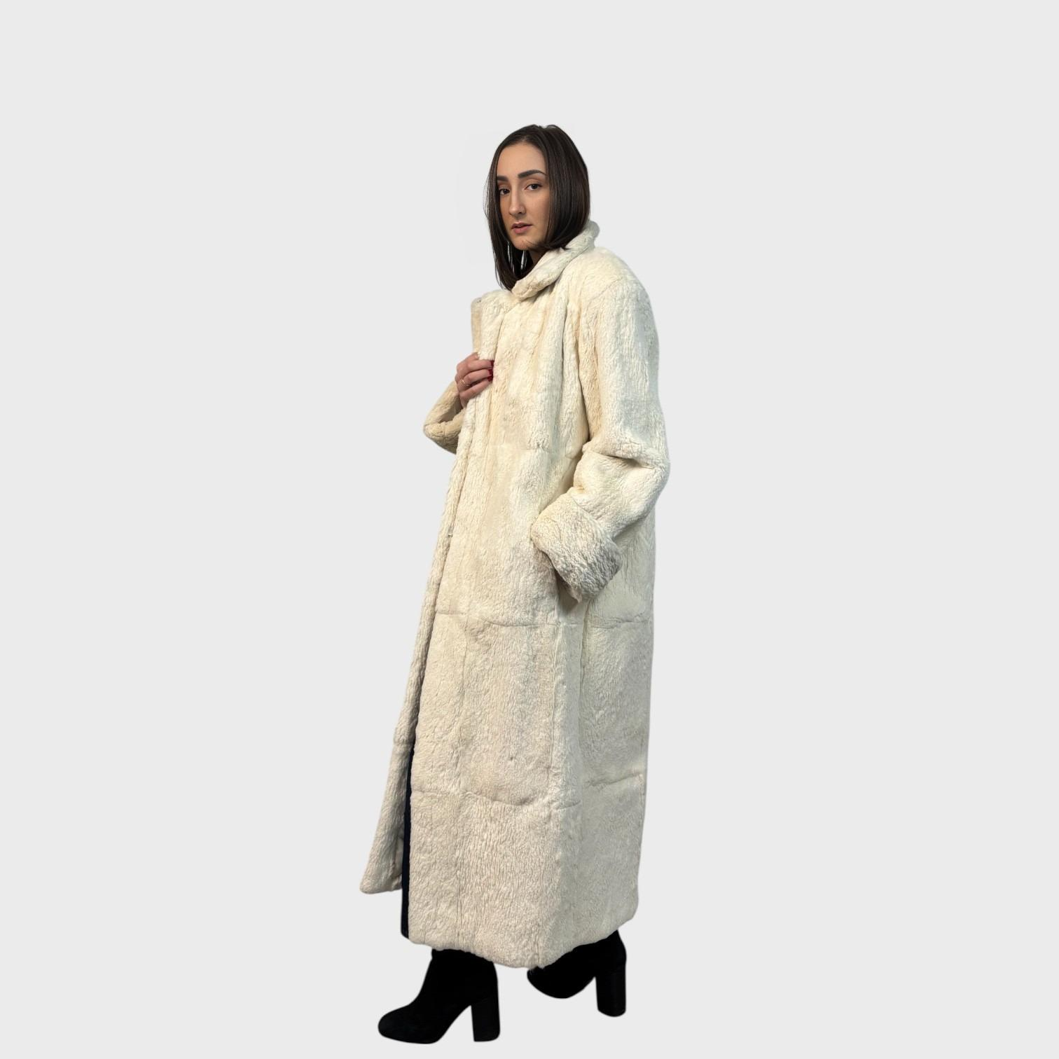 White Rex Rabbit  Long coat