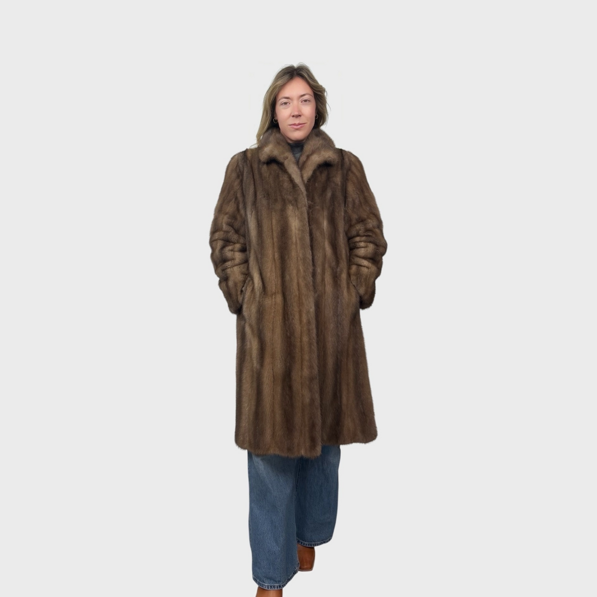 Upcycled Palomino Mink Coat