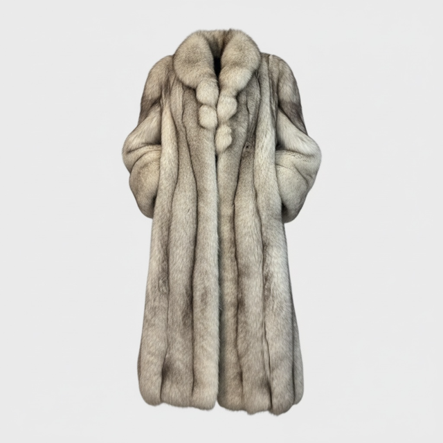 Natural Blue Fox coat