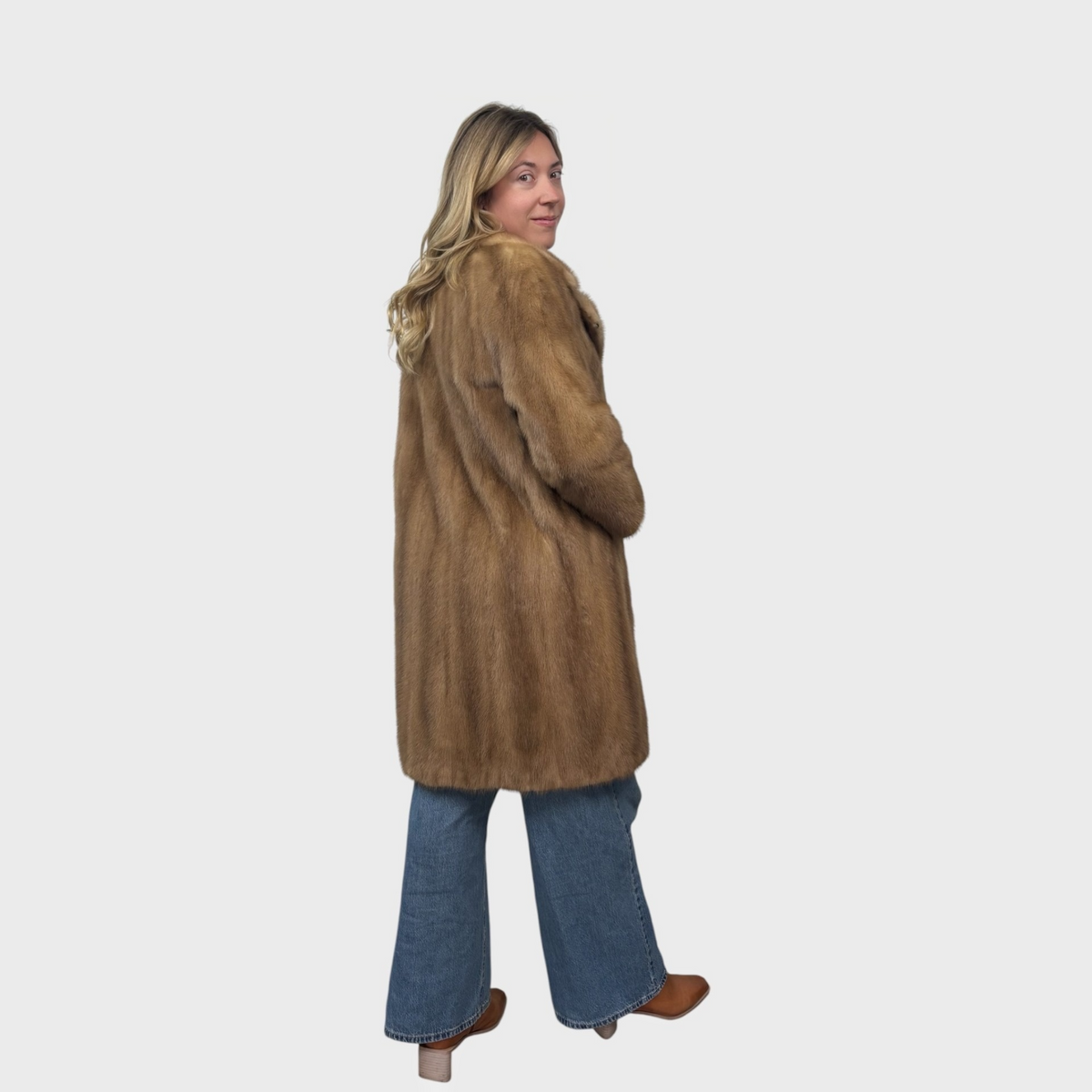 Vintage Pastel Petite Mink Coat
