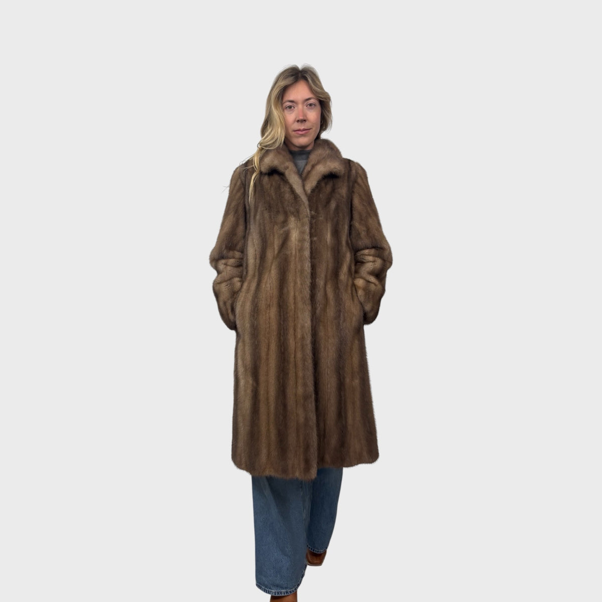 Upcycled Palomino Mink Coat