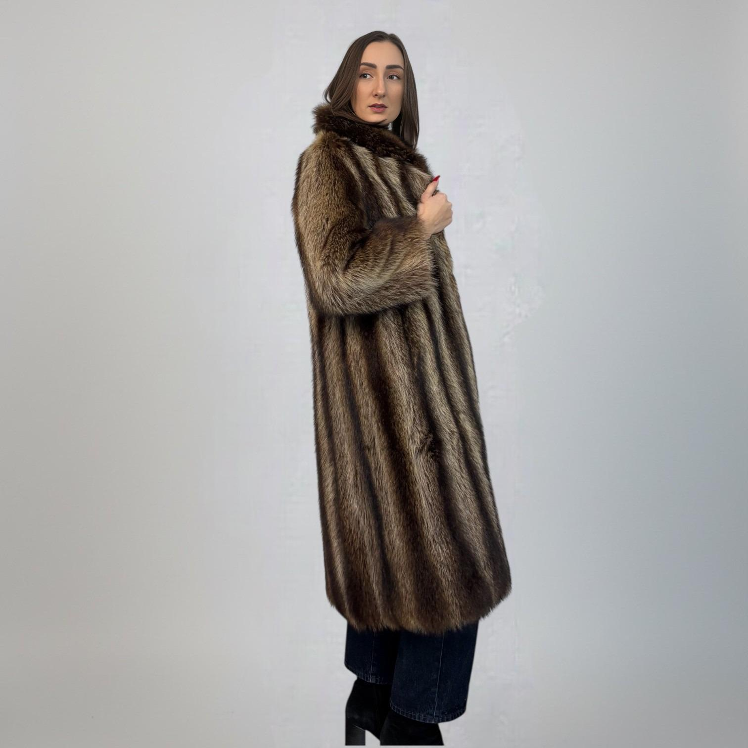 Natural Raccoon Coat