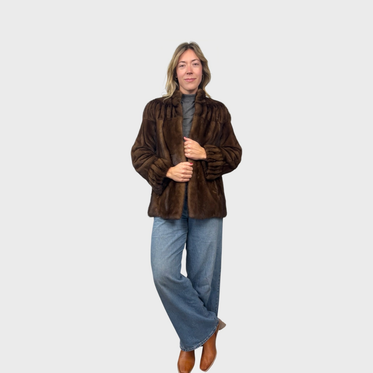 Vintage Demi Buff Mink Jacket