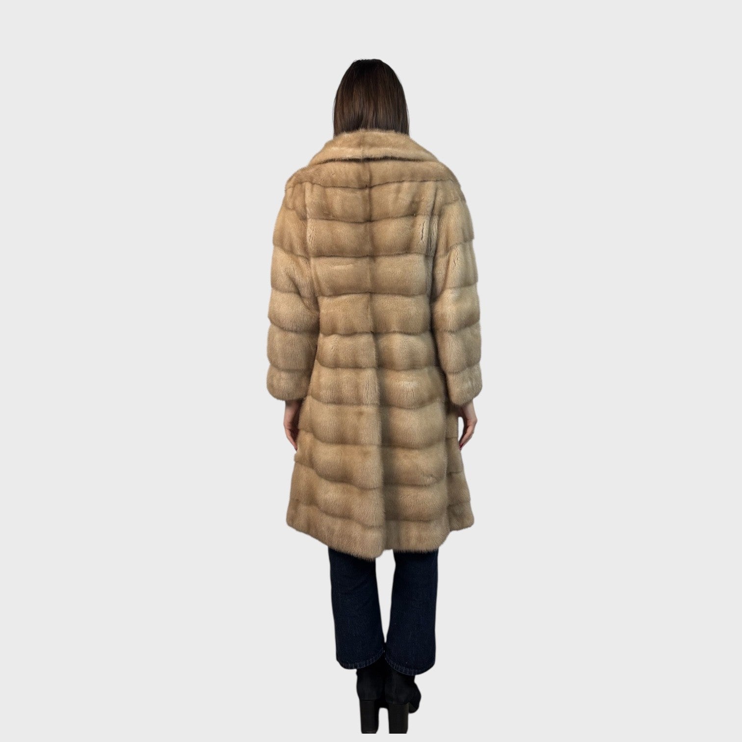 Palomino Horizontal Female Mink 7/8 Coat