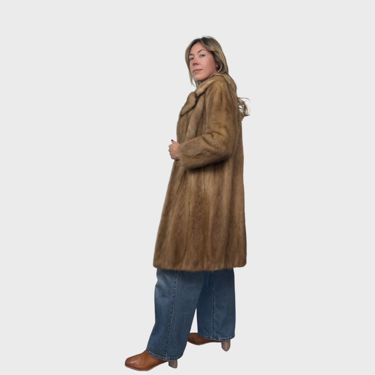 Vintage Pastel Petite Mink Coat