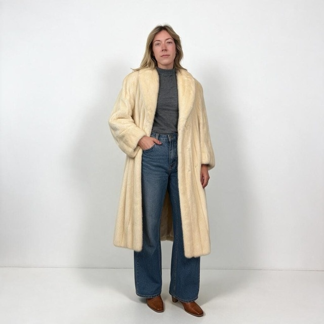 Natural White Mink Coat — Vintage Pre-Owned