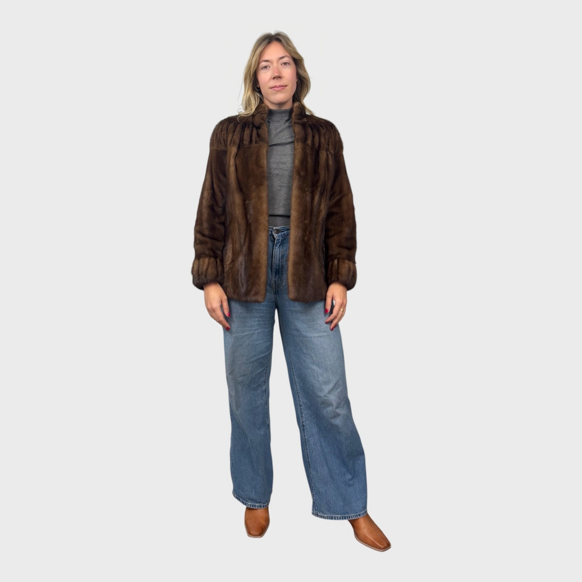 Vintage Demi Buff Mink Jacket