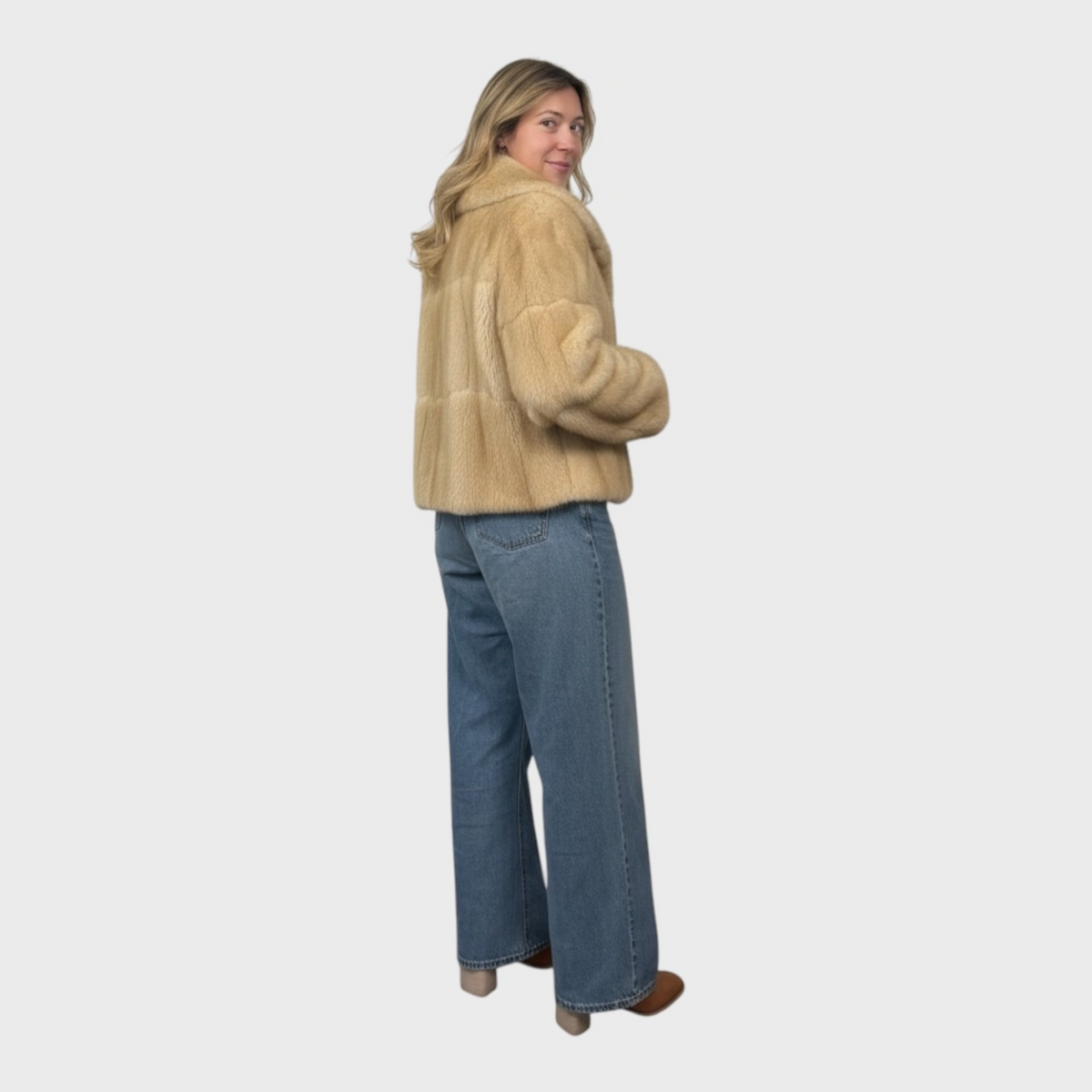 Cream Muskrat Jacket