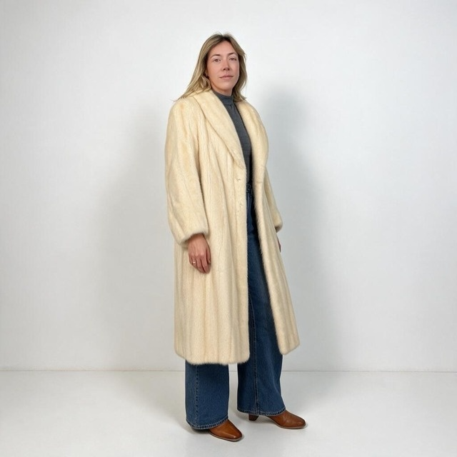 Natural White Mink Coat — Vintage Pre-Owned