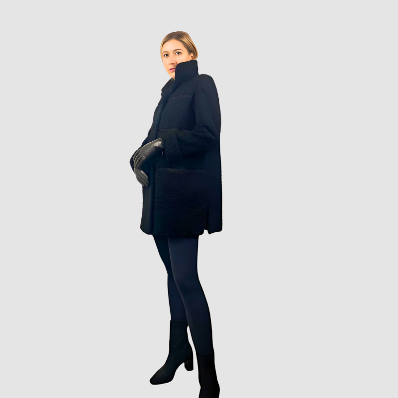 BLACK PERSIAN LAMB JACKET