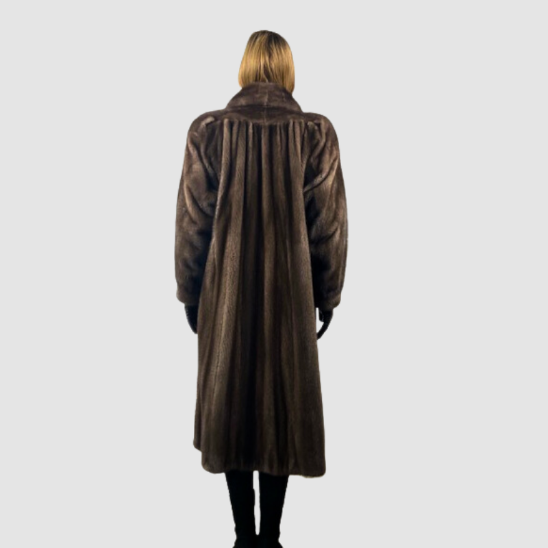 BLUE IRIS MINK COAT